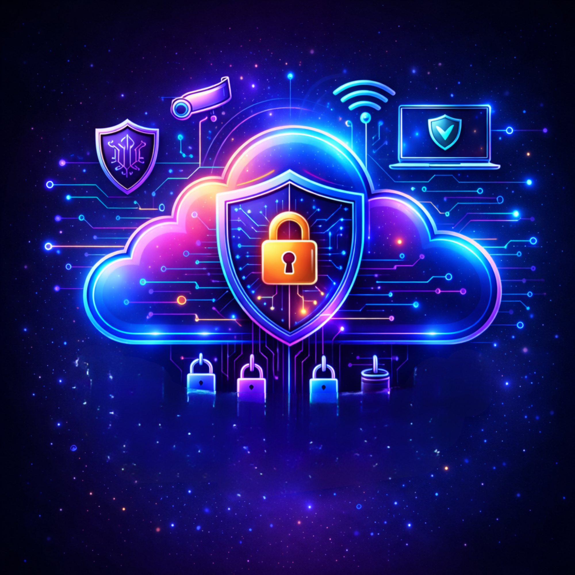 Cloud & Cybersecurity microdegree infographic